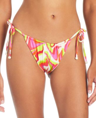 Sanctuary - Women's Neon Swirl Tie-Side Hipster Bottom
