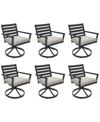 Agio - Astaire Outdoor 6-pc Swivel Chair Bundle Set