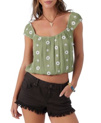 O'Neill - Juniors' Hughes Short-Sleeve Woven Top
