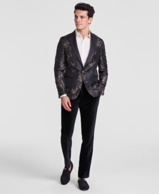 Tallia - Men's Slim-Fit Floral Jacquard Sport Coat