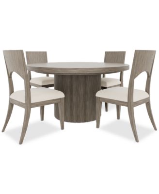 Furniture - Frandlyn 5pc Dining Set (Round Table + 4 Side Chairs)