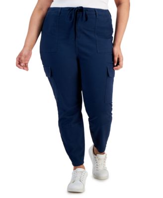 Celebrity Pink - Plus Size Skinny-Leg Drawstring Cargo Pants