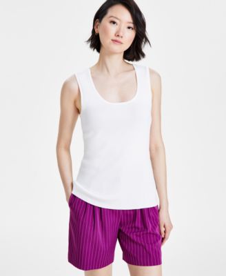 Tahari ASL - Women's Scoop-Neck Sleeveless Top