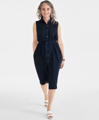Style & Co - Women's Sleeveless Shirtdress