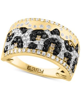 EFFY Collection - Diamond Multicolor Animal Print Statement Ring (5/8 ct. t.w.) in 14k Gold