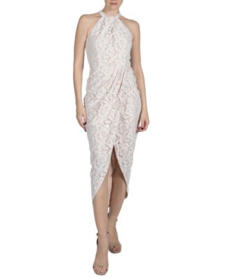 julia jordan - Women's Lace Halter Midi Dress