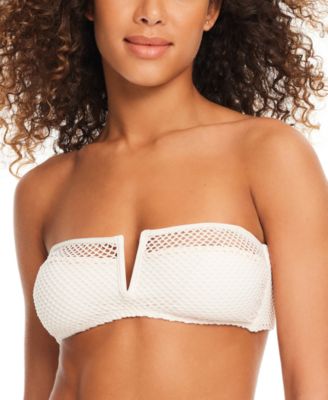 Sanctuary - Women's Mesh V-Wire Bandeau Bikini Top