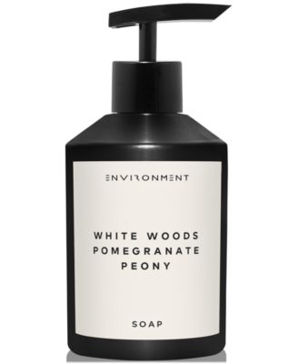 ENVIRONMENT - White Woods, Pomegranate & Peony Hand Soap (Inspired by 5-Star Luxury Hotels), 10 oz.