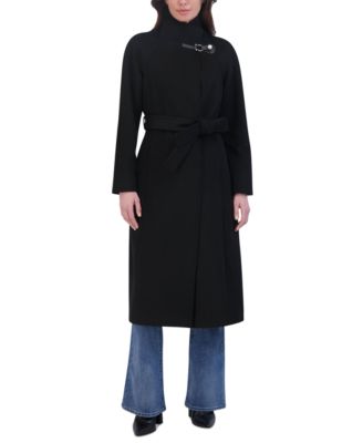 Tahari - Women's Wing-Collar Embellished Toggle Coat