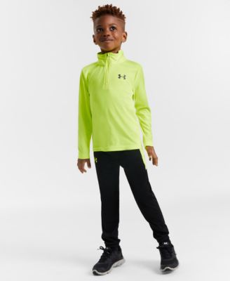 Under Armour - Toddler and Little Boys 2-Pc. Quarter-Zip Tech Pullover & Tapered Joggers Set