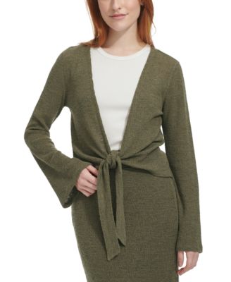 Marc New York - Women's Tie-Front Bell-Sleeve Cardigan