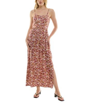 As U Wish - Juniors' Floral-Print Maxi Dress