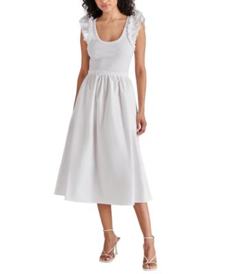 Steve Madden - Women's Adela Mixed-Media Midi Dress