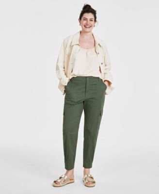 On 34th - Women's Tapered Ankle-Length Cargo Pants
