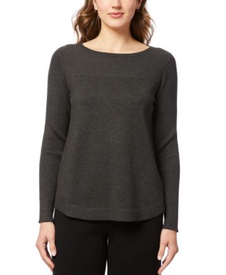 Melissa Paige - Women's Boat Neck Long-Sleeve Sweater