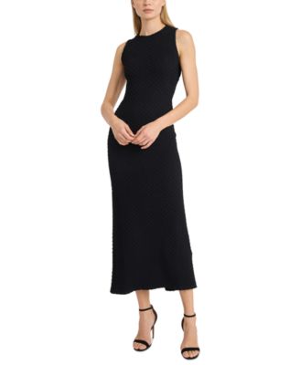 Donna Morgan - Women's Textured Open-Back Sleeveless Dress
