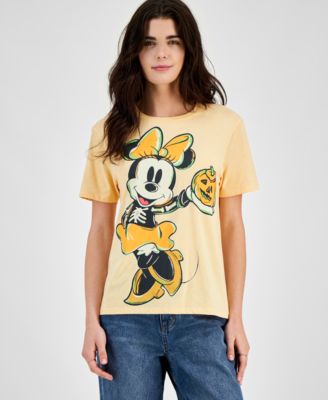 Disney - Juniors' Minnie Halloween Crewneck T-Shirt