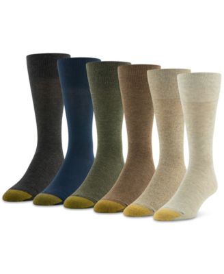 Gold Toe - Men's Cambridge 6-Pk. Solid Crew Socks