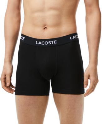 Lacoste - Men's 5pk. Regular-Fit Stretch Logo Band Boxer Briefs