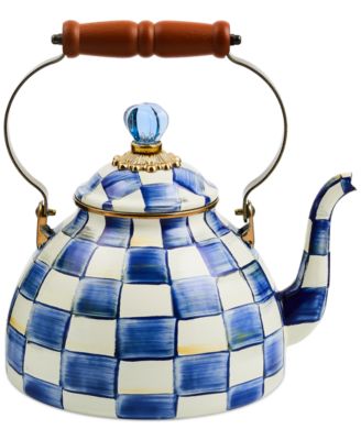 Mackenzie-Childs - Royal Check 3-Qt. Enameled Steel Tea Kettle