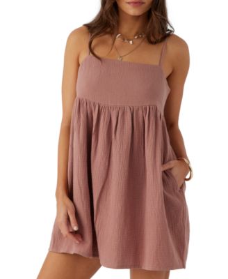 O'Neill - Juniors' Hadia Sleeveless Cotton Babydoll Dress
