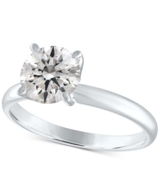 GIA Certified Diamonds - GIA Certified Diamond Solitaire Engagement Ring (2 ct. t.w.) in 14k White Gold