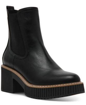 DV Dolce Vita - Women's Darcel Lug Sole Platform Chelsea Booties