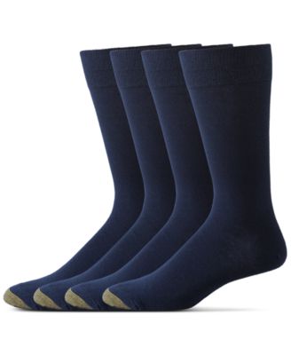 Gold Toe - Socks, Dress Flat Knit 4 Pack