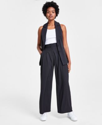 Bar III - Women's Pinstriped Pants, Created for Macy's