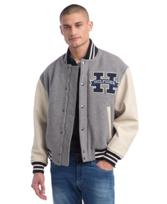 Tommy Hilfiger - Men's Leather Varsity Jacket