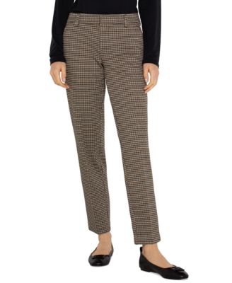 Liverpool Los Angeles - Women's Kelsey Mid Rise Plaid Knit Straight-Leg Pants