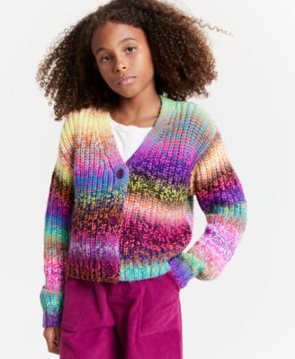 Epic Threads - Little & Big Girls Multi-Space-Dye Cardigan