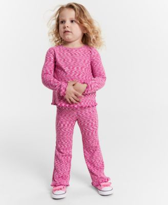 Epic Threads - Toddler Girls Long-Sleeve Space-Dyed Ribbed T-Shirt
