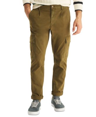 Nautica - Men's Classic-Fit Stretch Twill Pleated Cargo Pants