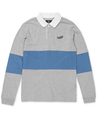 Volcom - Big Boys Vando Colorblocked Long-Sleeve Polo Shirt