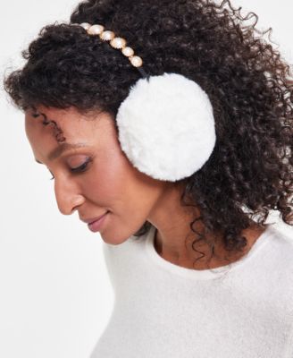 I.N.C. International Concepts - Women's Embellished Faux-Fur Earmuffs