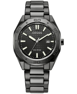 Citizen - Men's Weekender Gray-Tone Stainless Steel Bracelet Watch 41mm