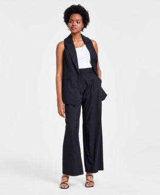 Bar III - Women's High-Rise Wide-Leg Pants