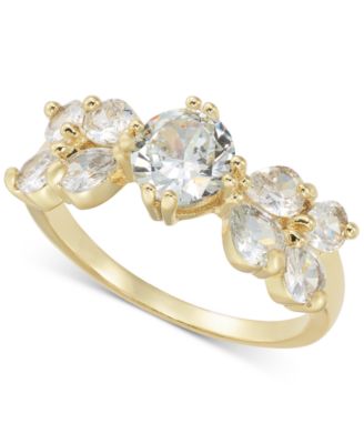 Charter Club - Gold-Tone Cubic Zirconia Ring