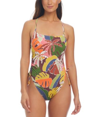 Bleu by Rod Beattie - Women's Tropical-Print Float One-Piece Swimsuit