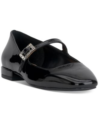 On 34th - Women's Saadet Rhinestone-Buckle Mary Jane Flats