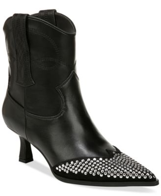 Circus NY by Sam Edelman - Women's Yolanda Metal-Studded Kitten-Heel Western Booties