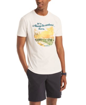 Nautica - Always Weekend Short Sleeve Crewneck Graphic T-Shirt