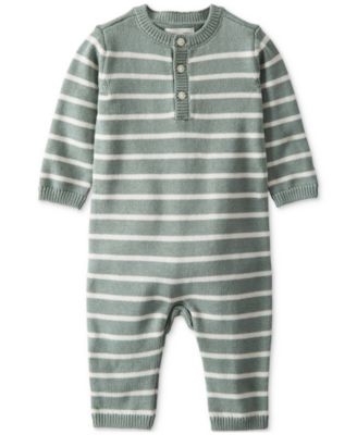 Carter's - Baby Cotton Striped Sweater-Knit Jumpsuit