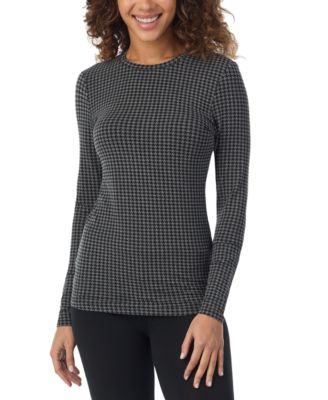 Cuddl Duds - Petite Softwear Long-Sleeve Crewneck Top