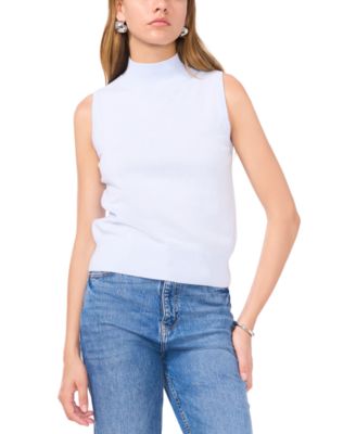 1.STATE - Women's Mock Neck Sleeveless Sweater