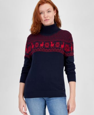 Tommy Hilfiger - Women's Snowflake Stella Turtleneck Sweater