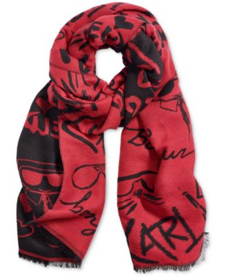 KARL LAGERFELD PARIS - Women's Icon Sayings Blanket Scarf