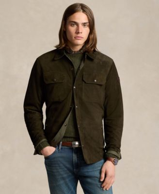 Polo Ralph Lauren - Men's Reversible Suede-Taffeta Shirt Jacket
