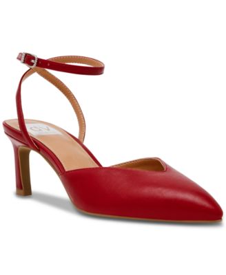 DV Dolce Vita - Women's Ralston Two-Piece Ankle-Strap Pointed-Toe Pumps
